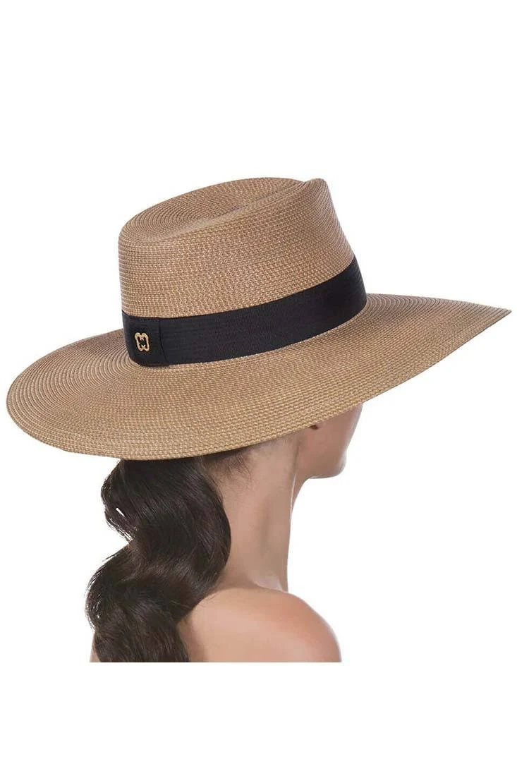 Eric Javits Daphne Hat – Natural/Black - Image 4