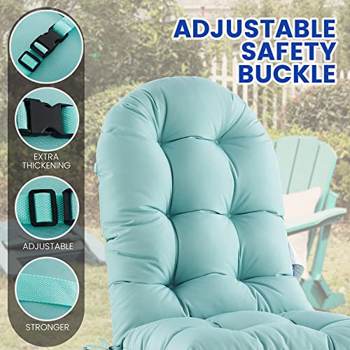 Patio Chair Cushion for Adirondack,High Back Tufted Rocking Chair Cushion, Outdoor Seat Chair Cushion 48x21x4 inch, Sunscreen and Fade-Resistant,1Count,Yellow - Image 5